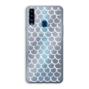 Dakpannetjes: Samsung Galaxy A20s Transparant Hoesje