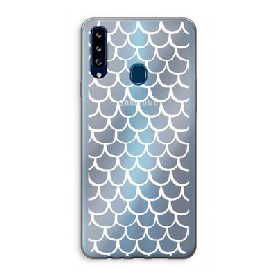 Dakpannetjes: Samsung Galaxy A20s Transparant Hoesje