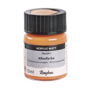 Acrylverf/hobbyverf oranje 15 ml hobby materiaal - Hobbyverf