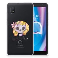 Silicone Back Case Alcatel 1B (2020) Boho Skull