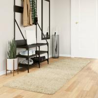 VidaXL Vloerkleed pamplona shaggy hoogpolig modern 80x250 cm goudkleur