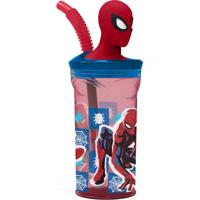 Beker met Rietje Spider-Man CZ11338 3D