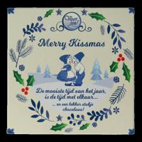 Voor Jou! Wensreep Delftsblauw Kerst merry kissmas 90 Gram