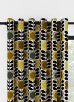 Orla Kiely - Ringgordijn - Spot Flower Stem Yellow & Grey