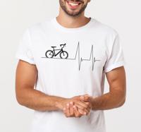 T-shirt fiets met hartslag