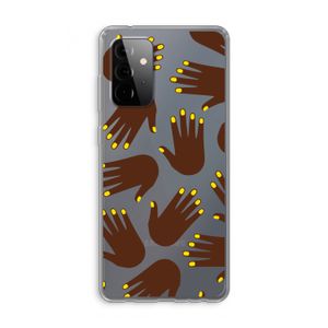 Hands dark: Samsung Galaxy A72 Transparant Hoesje