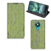 Nokia 3.4 Book Wallet Case Green Wood - thumbnail