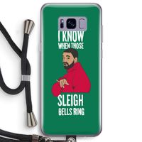 Sleigh Bells Ring: Samsung Galaxy S8 Plus Transparant Hoesje met koord