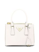 Prada mini sac Galleria en cuir - Blanc