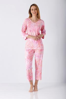 Hajo zomerpyjama roze zebra
