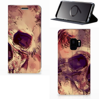 Mobiel BookCase Samsung Galaxy S9 Skullhead - thumbnail