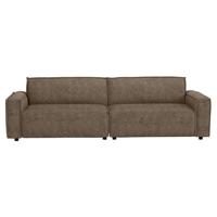 Leen Bakker - Bank Brooklyn 3-zits - Cyclamen - Stof - Taupe - 101x270x76 Cm