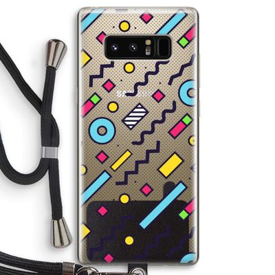 8-bit N°8: Samsung Galaxy Note 8 Transparant Hoesje met koord