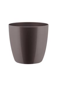 Bloempot Brussels diamond rond 16 cm oyster pearl - Elho