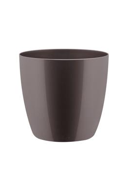 Bloempot Brussels diamond rond 16 cm oyster pearl - Elho