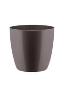 Bloempot Brussels diamond rond 16 cm oyster pearl - Elho