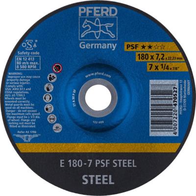 PFERD TOOLS 62017634 Psf Steel Afbraamschijf gebogen Diameter 180 mm Boordiameter 22.23 mm 10 stuk(s)