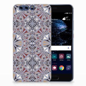 Huawei P10 Plus TPU Siliconen Hoesje Flower Tiles