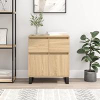 Dressoir 60x35x70 cm bewerkt hout sonoma eikenkleurig Dressoir 60x35x70 cm bewerkt hout sonoma eikenkleurig