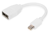 Digitus DB-340405-001-W DisplayPort-kabel Adapter DisplayPort-stekker, Mini DisplayPort-stekker 0.15 m Wit - thumbnail