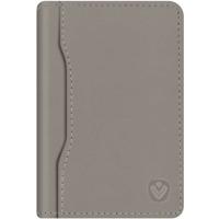 Valenta Leather Card Wallet Snap Grey