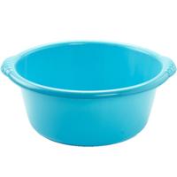 PlasticForte Afwasteiltje - Set van 2x stuks - 15L - blauw - rond - afwasbak - 46 x 17 cm - teiltje