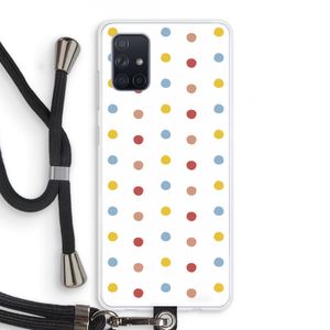 Bollen: Samsung Galaxy A71 Transparant Hoesje met koord