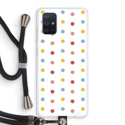 Bollen: Samsung Galaxy A71 Transparant Hoesje met koord
