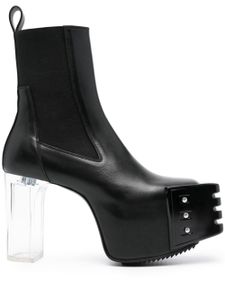 Rick Owens bottes en à plateforme 120 mm - Noir