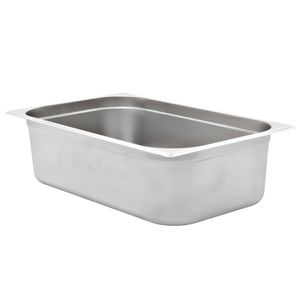 VidaXL Gastronormbakken 2 st gn 1/1 150 mm roestvrij staal