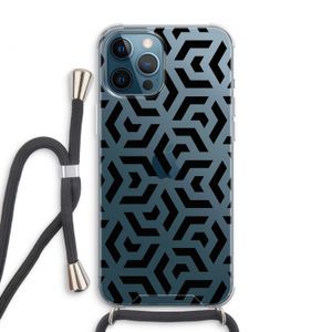 Crazy pattern: iPhone 12 Pro Max Transparant Hoesje met koord