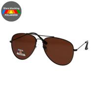 Spectrum polarized zonnebril piloot zwart bruin heren