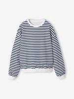 Sweater met wijde pasvorm marineblauw