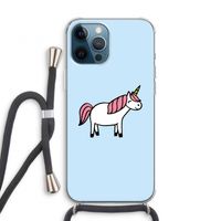 Eenhoorn: iPhone 12 Pro Transparant Hoesje met koord