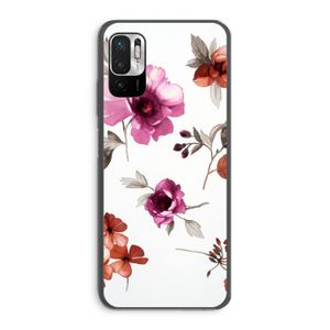 Geschilderde bloemen: Xiaomi Redmi Note 10 5G Transparant Hoesje