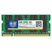 XIEDE X025 DDR2 667MHz 2GB algemene volledige compatibiliteit geheugen RAM module voor laptop