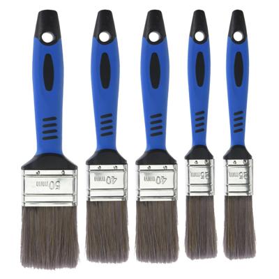 FX Tools Schilderen Verfkwasten setje - 5 delig - platte kwasten - 25-40-50 mm - kunststof