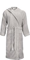 The One Classic Badjas met capuchon 420 gram Silver Grey-S/M