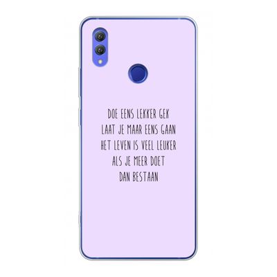 Gek: Honor Note 10 Transparant Hoesje