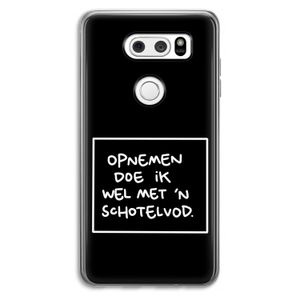 Schotelvod: LG V30 Transparant Hoesje