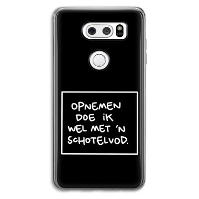 Schotelvod: LG V30 Transparant Hoesje