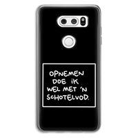 Schotelvod: LG V30 Transparant Hoesje