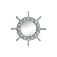 Wandspiegel Home ESPRIT Hemelsblauw Mediterrane 42,5 x 3 x 42,5 cm