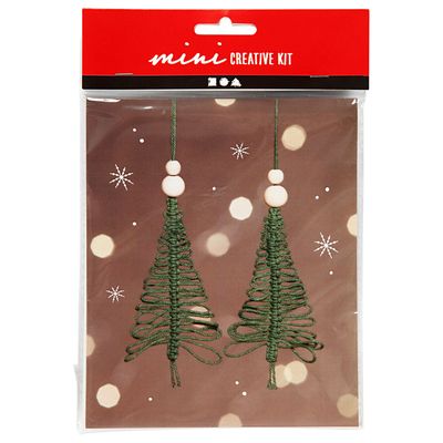 Creativ Company Mini creative kit macrame kerstboom
