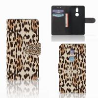 Nokia 7 | Telefoonhoesje | Met pasjeshouder | Leopard
