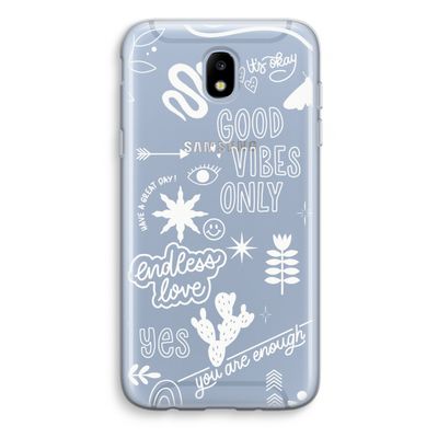 Good vibes: Samsung Galaxy J5 (2017) Transparant Hoesje
