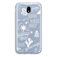 Good vibes: Samsung Galaxy J5 (2017) Transparant Hoesje
