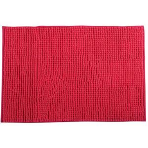 MSV Badkamerkleed|badmat voor op de vloer - fuchsia roze - 40 x 60 cm