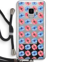 Klaproosjes: Samsung Galaxy S9 Transparant Hoesje met koord