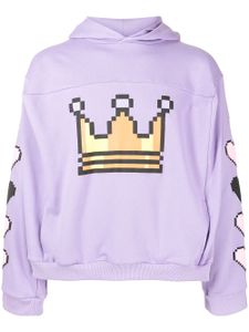 Natasha Zinko hoodie Pixel Crown Box - Violet